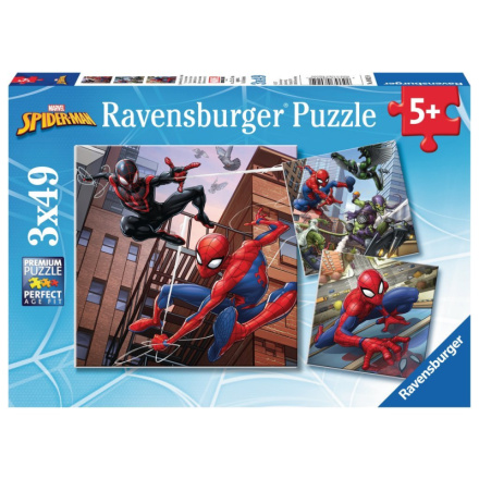RAVENSBURGER Puzzle Spiderman 3x49 dílků 127218