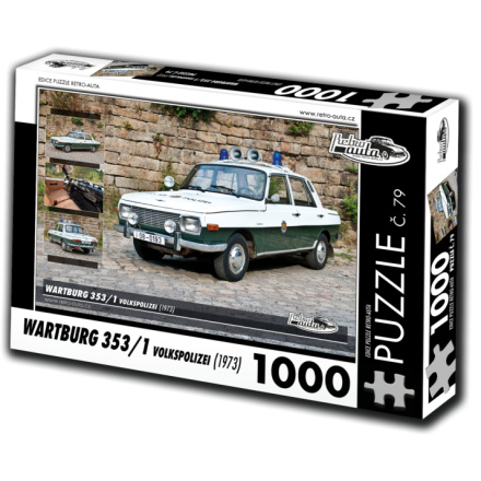 RETRO-AUTA Puzzle č. 79 Wartburg 353,1 Volkspolizei (1973) 1000 dílků 127272