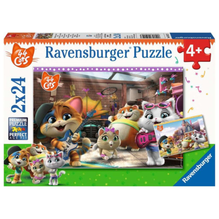 RAVENSBURGER Puzzle 44 koček 2x24 dílků 132579