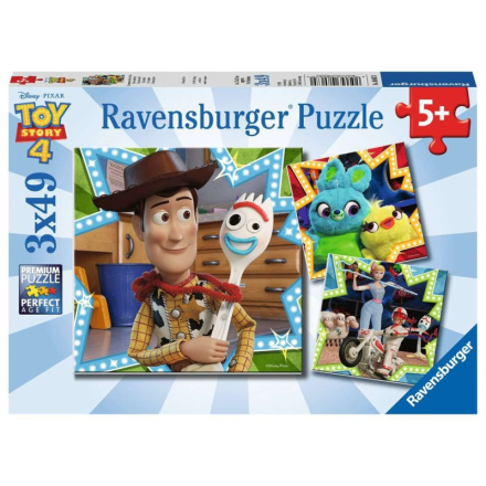 RAVENSBURGER Puzzle Toy Story 4: Jsme v tom společně 3x49 dílků 132645
