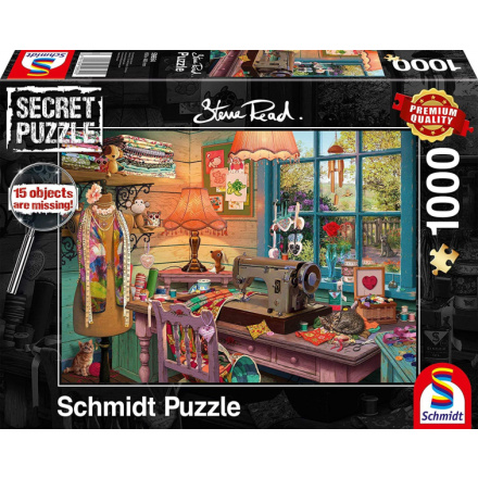 SCHMIDT Secret puzzle Šicí dílna 1000 dílků 133422