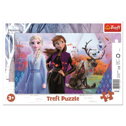 TREFL Puzzle Ledové království 2: Magický svět Anny a Elsy 15 dílků 133617
