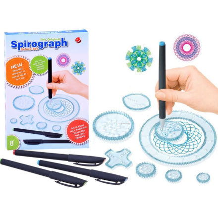 PIXINO Set kreslících šablon - spirograf 133734