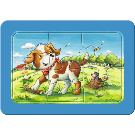 RAVENSBURGER Moje první puzzle Zvířecí kamarádi 3x6 dílků 134458