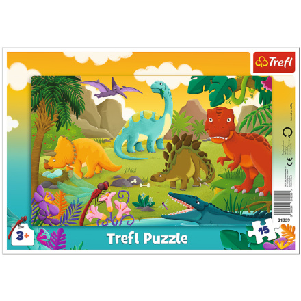 TREFL Puzzle Dinosauři 15 dílků 134758