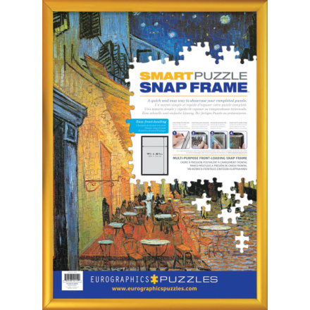EUROGRAPHICS Smart puzzle Zlatý hliníkový klaprám na puzzle 48,89x67,63cm 135351