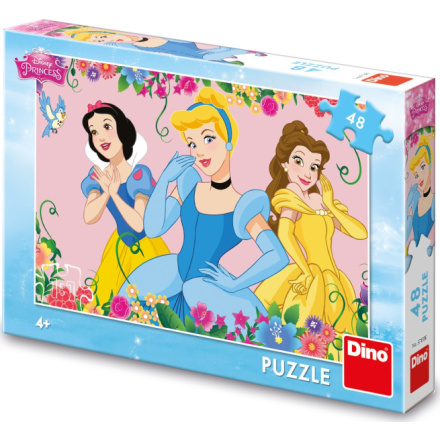 DINO Puzzle Rozkvetlé princezny 48 dílků 135647