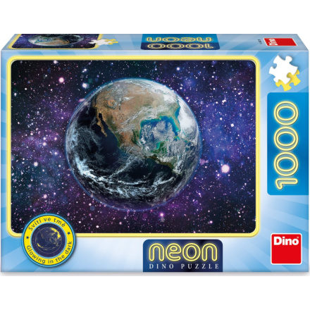 DINO Svítící puzzle Planeta Země 1000 dílků 135649