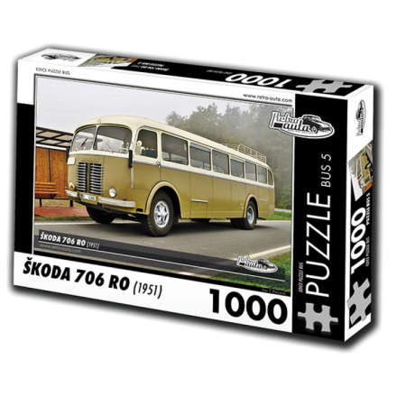 RETRO-AUTA Puzzle BUS č.5 Škoda 706 RO (1951) 1000 dílků 135941