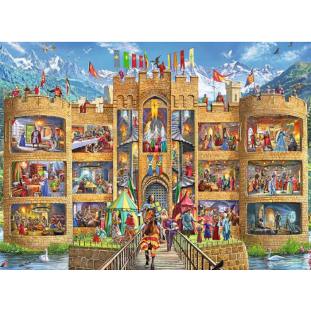 RAVENSBURGER Puzzle Pohled do rytířského hradu XXL 150 dílků 136167