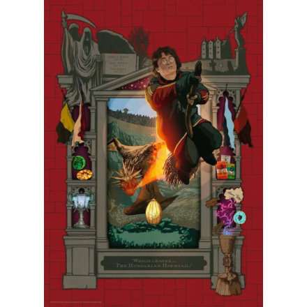 RAVENSBURGER Puzzle Harry Potter 4: Na létajícím koštěti 1000 dílků 136881