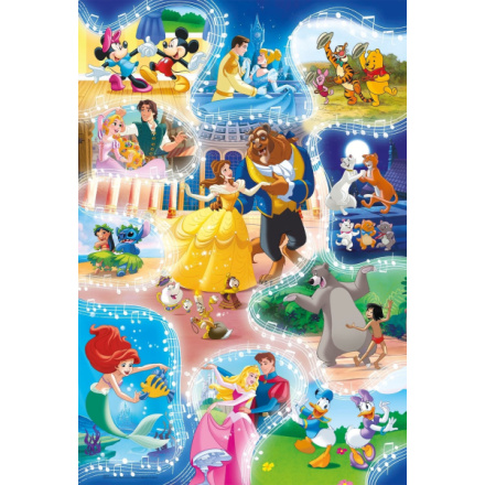 CLEMENTONI Puzzle Disney: Čas na tanec MAXI 24 dílků 138260