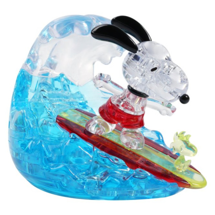 HCM KINZEL 3D Crystal puzzle Surfující Snoopy 41 dílků 138562
