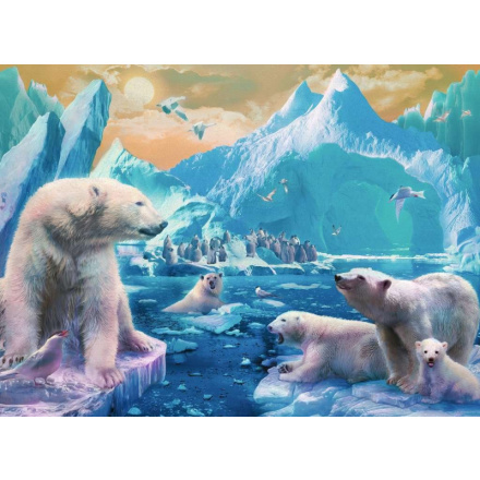 RAVENSBURGER Puzzle Polární medvědi XXL 300 dílků 138697
