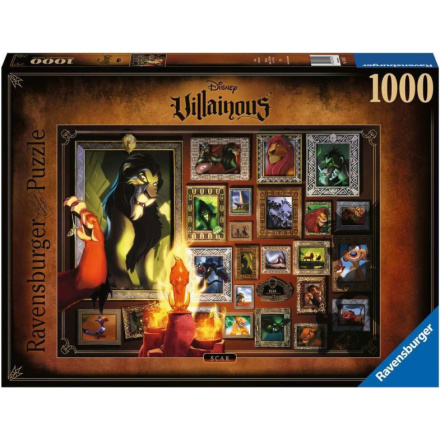 RAVENSBURGER Puzzle Disney Villainous: Scar 1000 dílků 138751