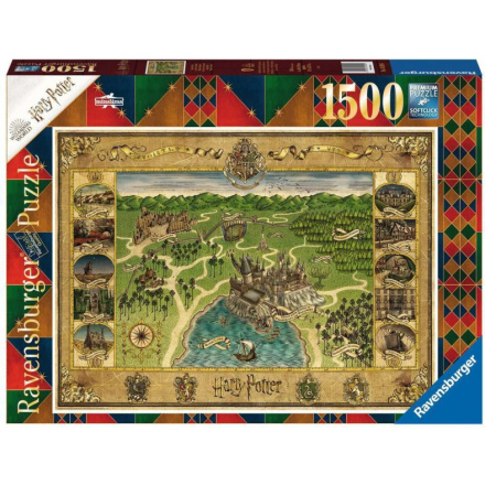 RAVENSBURGER Puzzle Harry Potter: Mapa Bradavic 1500 dílků 138766
