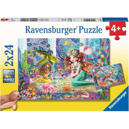 RAVENSBURGER Puzzle Mořské panny 2x24 dílků 139032