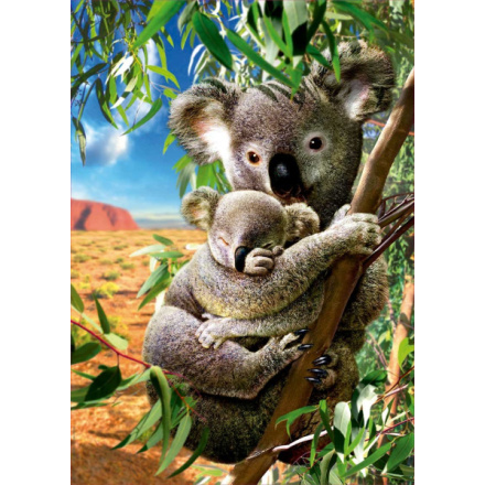 EDUCA Puzzle Koala s mládětem 500 dílků 140173