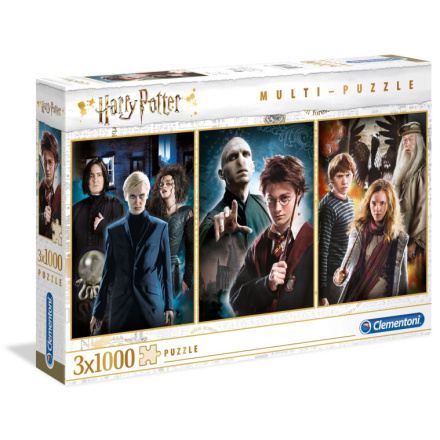 CLEMENTONI Puzzle Harry Potter 3x1000 dílků 140559
