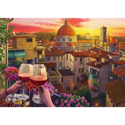 RAVENSBURGER Puzzle Útulná místa: Terasa ve Florencii XXL 500 dílků 141556