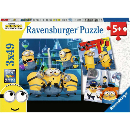 RAVENSBURGER Puzzle Mimoni 2: Padouch přichází 3x49 dílků 142153