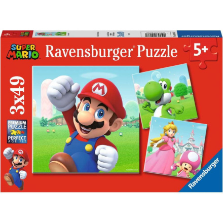 RAVENSBURGER Puzzle Super Mario 3x49 dílků 142504