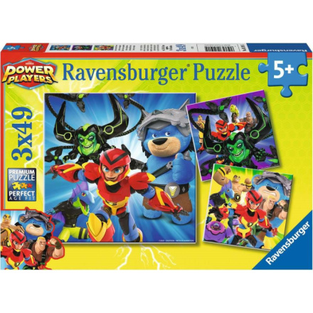 RAVENSBURGER Puzzle Power Players 3x49 dílků 142597