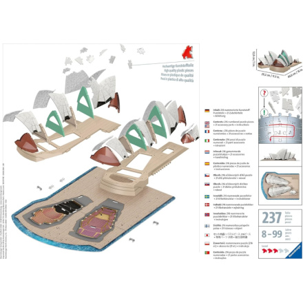 RAVENSBURGER 3D puzzle Budova Opery v Sydney 237 dílků 142991