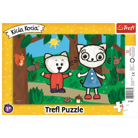 TREFL Puzzle Kicia Kocia: Kittykit v lese 15 dílků 143534