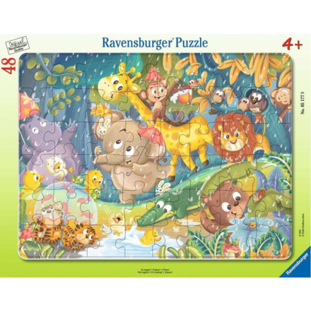 RAVENSBURGER Puzzle Zvířata z džungle 48 dílků 143553