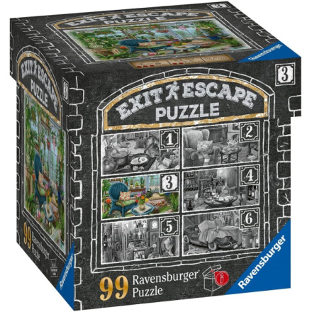 RAVENSBURGER Únikové EXIT puzzle Strašidelné sídlo 3: V zimní zahradě 99 dílků 143585