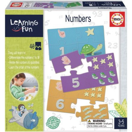 EDUCA Vzdělávací puzzle a hra Learning is Fun: Čísla 143698