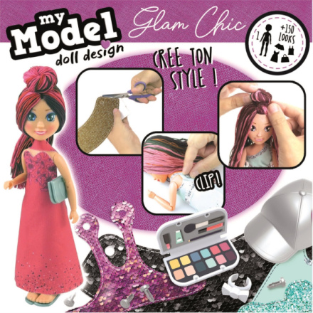EDUCA Kreativní sada My Model Doll Design: Okouzlující a šik 144009
