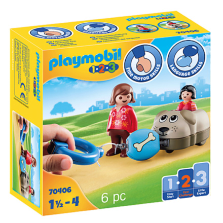 PLAYMOBIL® 1.2.3 70406 Můj tahací pejsek 144272