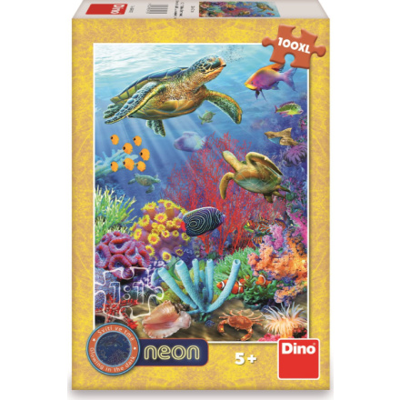 DINO Svítící puzzle Podmořský svět XL 100 dílků 144334
