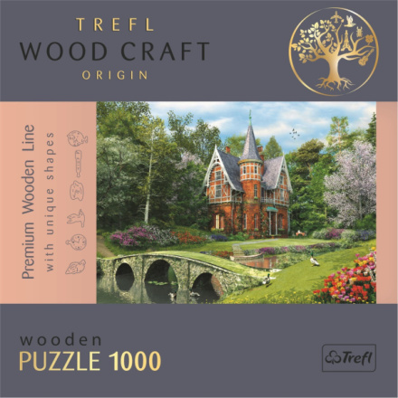 TREFL Wood Craft Origin puzzle Viktoriánský dům 1000 dílků 144388