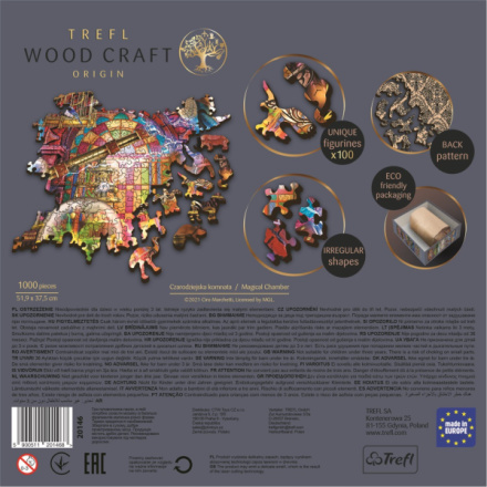 TREFL Wood Craft Origin puzzle Kouzelná komnata 1000 dílků 145109