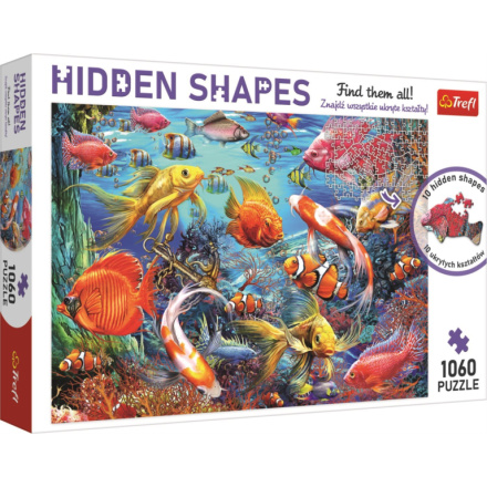TREFL Puzzle Hidden Shapes: Podmořský život 1060 dílků 145111