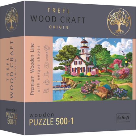 TREFL Wood Craft Origin puzzle Letní útočiště 501 dílků 145122