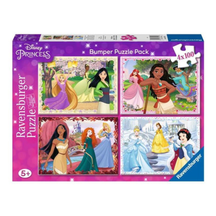 RAVENSBURGER Puzzle Disney: Princezny 4x100 dílků 145243