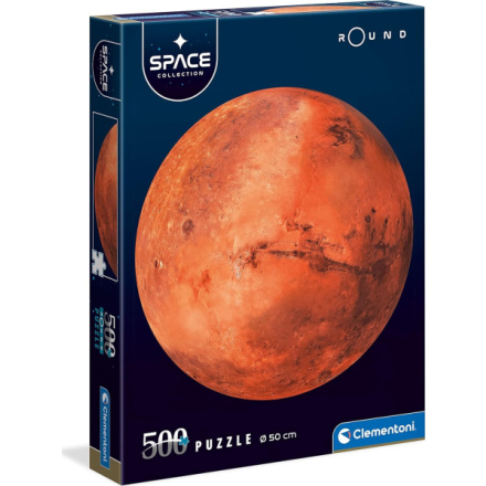 CLEMENTONI Kulaté puzzle Space: Mars 500 dílků 145566