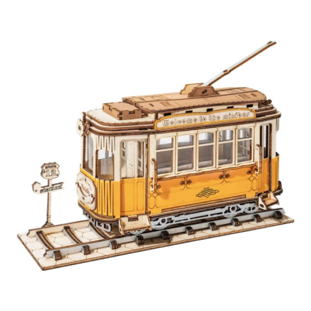 ROBOTIME Rolife 3D dřevěné puzzle Tramvaj 145 dílků 145768