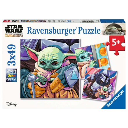 RAVENSBURGER Puzzle Star Wars: Mandalorian 3x49 dílků 145952