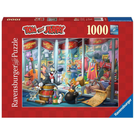 RAVENSBURGER Puzzle Tom & Jerry: Síň slávy 1000 dílků 146054