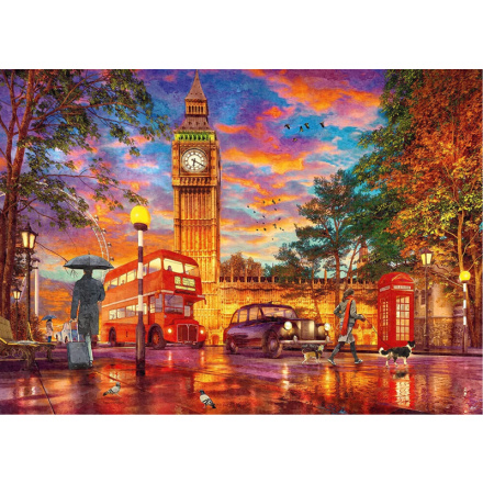 RAVENSBURGER Puzzle Západ slunce na Parlamentním náměstím, Londýn 1000 dílků 146123