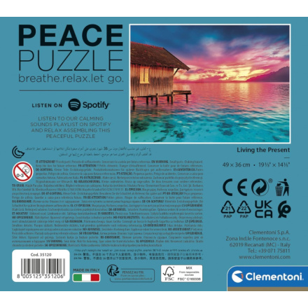 CLEMENTONI Peace puzzle: Žít přítomností 500 dílků 146841