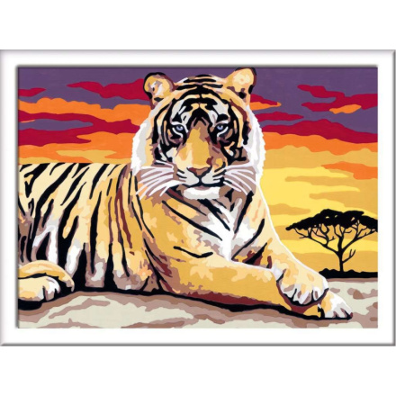 RAVENSBURGER CreArt Malování podle čísel: Majestátní tygr 24x18cm 146996