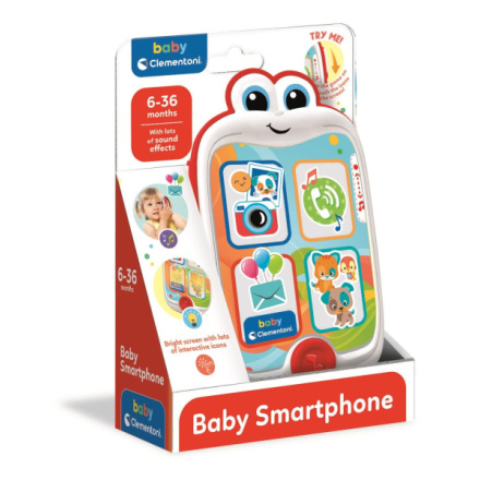 CLEMENTONI BABY Interaktivní smartphone se zvuky 147166