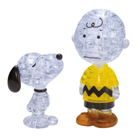 HCM KINZEL 3D Crystal puzzle Snoopy a Charlie Brown 77 dílků 147168