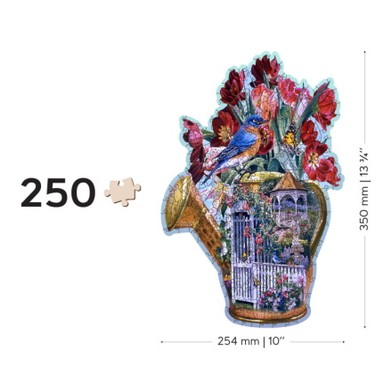 WOODEN CITY Dřevěné puzzle Tajuplná zahradní konev 250 dílků EKO 147728